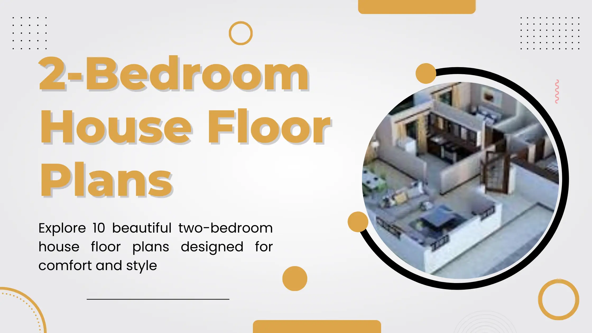 Two Bedroom House Floor Plans Banner